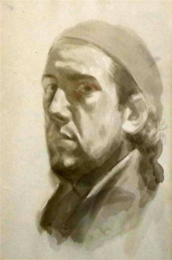§ Stephen Conroy (b.1964) Self-portrait 8.5 x 5.25in.